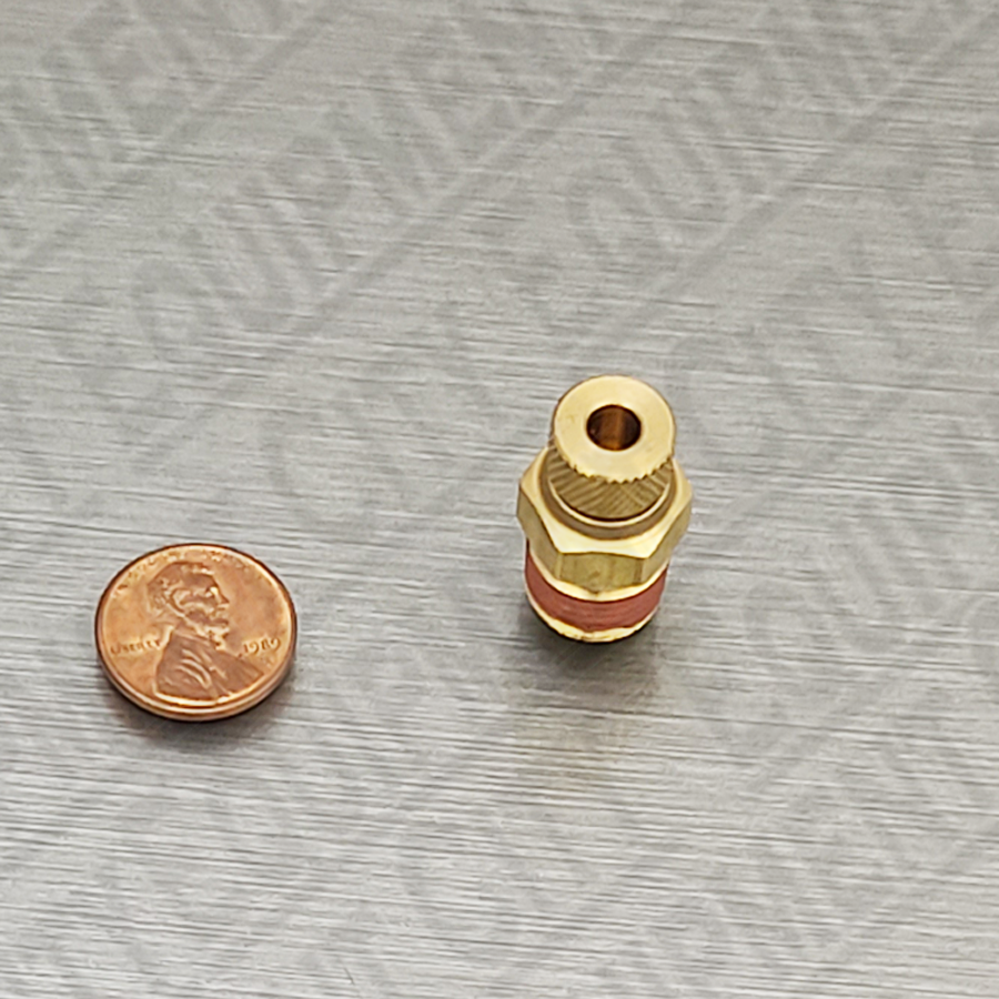 Rolair 132B Brass Thumbscrew Drain Valve 1/4 inch